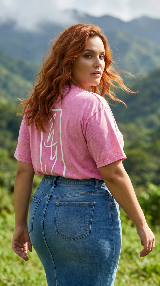 Melon Classic - (Pink & White) Tee